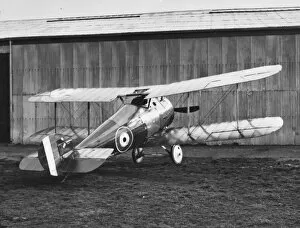 Sopwith Snipe 7F1 biplane on an airfield, WW1