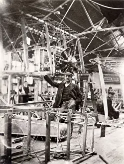 Sopwith workshop and Gunbus seaplane