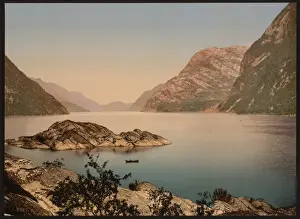Odda Prints: Sorfjord from Odde (i. e. Odda), Hardanger Fjord, Norway