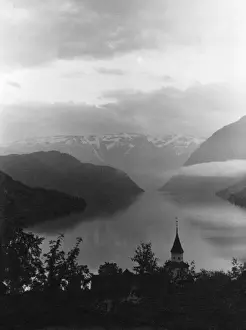Hardanger Prints: Sorfjorden viewed from above Ulvik, Norway