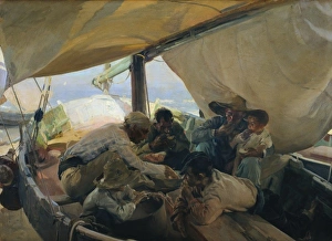 Joaquon Collection: SOROLLA, Joaqu�(1863-1923). Lunch on the Boat