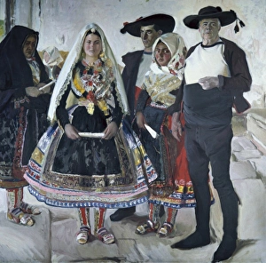 Joaquon Collection: SOROLLA, Joaqu�(1863-1923). Men from Lagartera