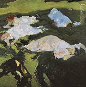 Joaquon Collection: SOROLLA, Joaqu�(1863-1923). The Nap. 1901