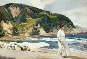 Postimpressionists Collection: SOROLLA, Joaqu�(1863-1923). Zarautz Beach