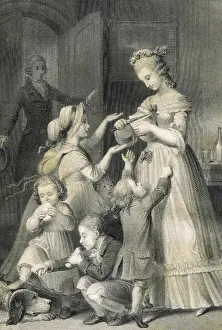 The Sorrows of Young Werther, 1774. Werther surprises Charlo