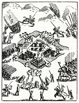 Images Dated 14th December 2018: De Soto Attacks the Alabama Fort