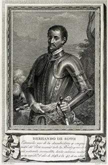 Hernando Prints: SOTO, Hernando de (1499-1542). Spanish explorer