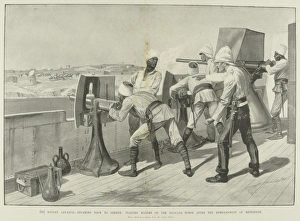 Villiers Collection: The Soudan Advance - steaming back to Berber: playing Maxim