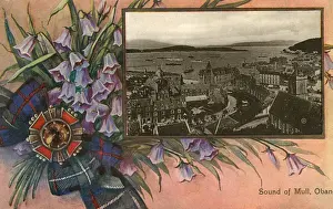 Mull Prints: The Sound of Mull, Oban, Scotland - Decorative Border
