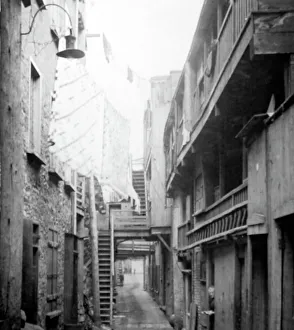 Quebec Prints: Sous le Cap Street, Quebec City, Canada, early 1900s