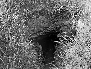 Templepatrick Prints: A Souterrain in Mr Becks garden, Templepatrick