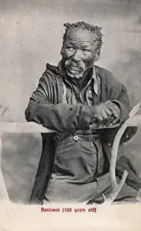 South Africa - An ancient San Bushman - 100 Years Old