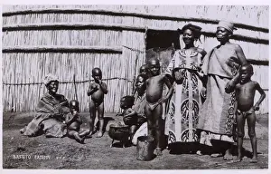 Villagers Prints: South Africa - Basuto Family