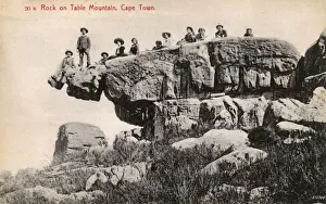 Precarious Prints: South Africa - Cape Town - Table Mountain - Precarious rock
