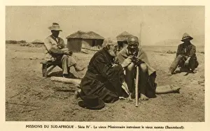 Lesotho Prints: South Africa - Elderly Missionary - Basutoland