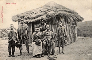 Homestead Gallery: South Africa Family outside their simple homestead