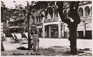 Rickshaws Prints: South Africa - Gardiner Street, Durban