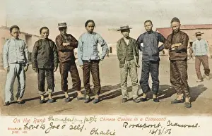 Immigration Prints: South Africa - Transvaal - Chinese Coolies in a Compound