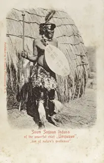 Zulu Prints: South Africa - Umgwawe, Zulu Chieftain