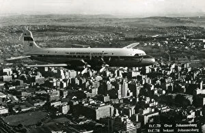 South African Airways DC7B over Johannesburg, South Africa