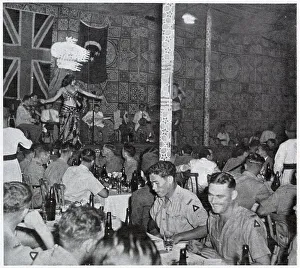 South African soldiers at the Alamein Club, Cairo, Egypt