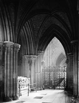 Aisle Gallery: South Aisle and Choir, Lichfield Cathedral, Staffordshire