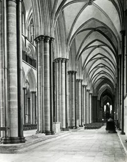 South Aisle of Nave, Salisbury Cathedral, Wiltshire