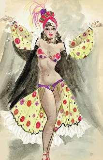 Dressmaking Prints: South American Dancer - Murrays Cabaret Club Costume
