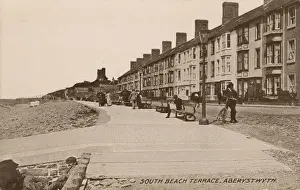 Aberystwyth Prints: South Beach Terrace, Aberystwyth, Wales