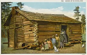 Shack Prints: South Carolina - Large family and their shack