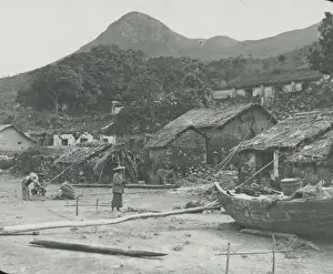 Dwellings Prints: South China - Beach Village