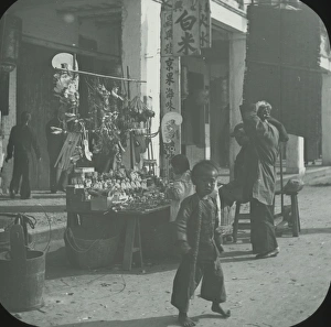 Statuettes Gallery: South China - Stall on the Praya
