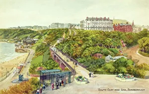 Footbridge Prints: South Cliff and Spa, Scarborough, North Yorkshire