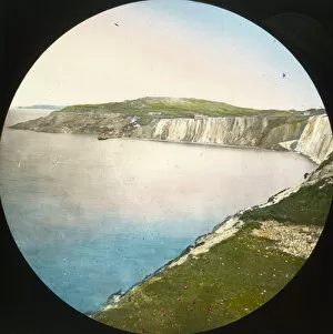 Alum Gallery: South Coast of England - Alum Bay from the west