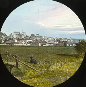 Arundel Prints: South Coast of England - Arundel, general view from sea