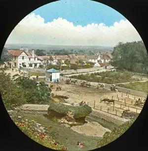 South Coast of England - Pevensey Village from Castle