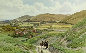 Downs Prints: South Downs, viewed from Fulking, Sussex