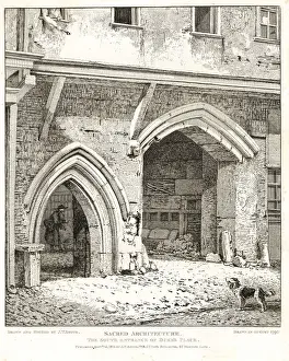 C18th Prints: South entrance of Dukes Palace, 1790