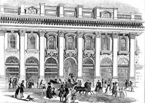 Images Dated 13th January 2005: The South Entrance of the Royal Exchange, London, 1844