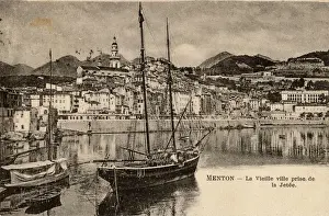 Menton Prints: The South of France - Menton - Harbour