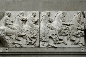 Horseman Gallery: South Frieze of the Parthenon. The Acropolis, Athens, Greece