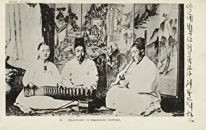 Zither Prints: South Korea - Singer and musician