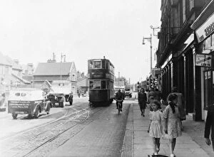 Trams Collection: South London high street, late 1940s