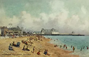 Hants Prints: South Parade, Pier and Beach, Southsea, Hampshire