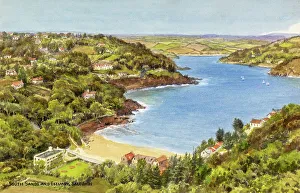 Salcombe Prints: South Sands and Estuary, Salcombe, Devon