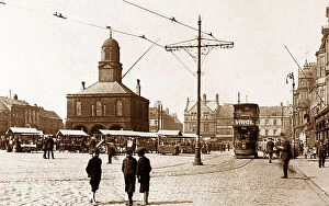 Shields Collection: South Shields Market Place early 1900s