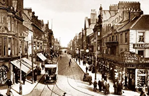 Fairground Prints: South Shields Market Place Fair early 1900s