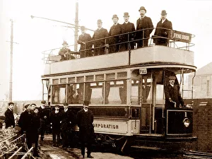 South Shields New Electric Tram early 1900s