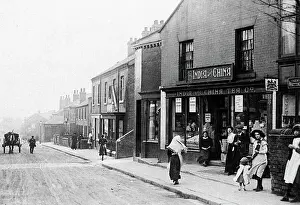 Chesterfield Prints: South Street New Whittington, Chesterfield early 1900's