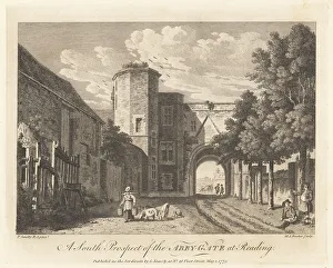 Buckets Prints: South view of the Abbey Gateway, Reading Abbey